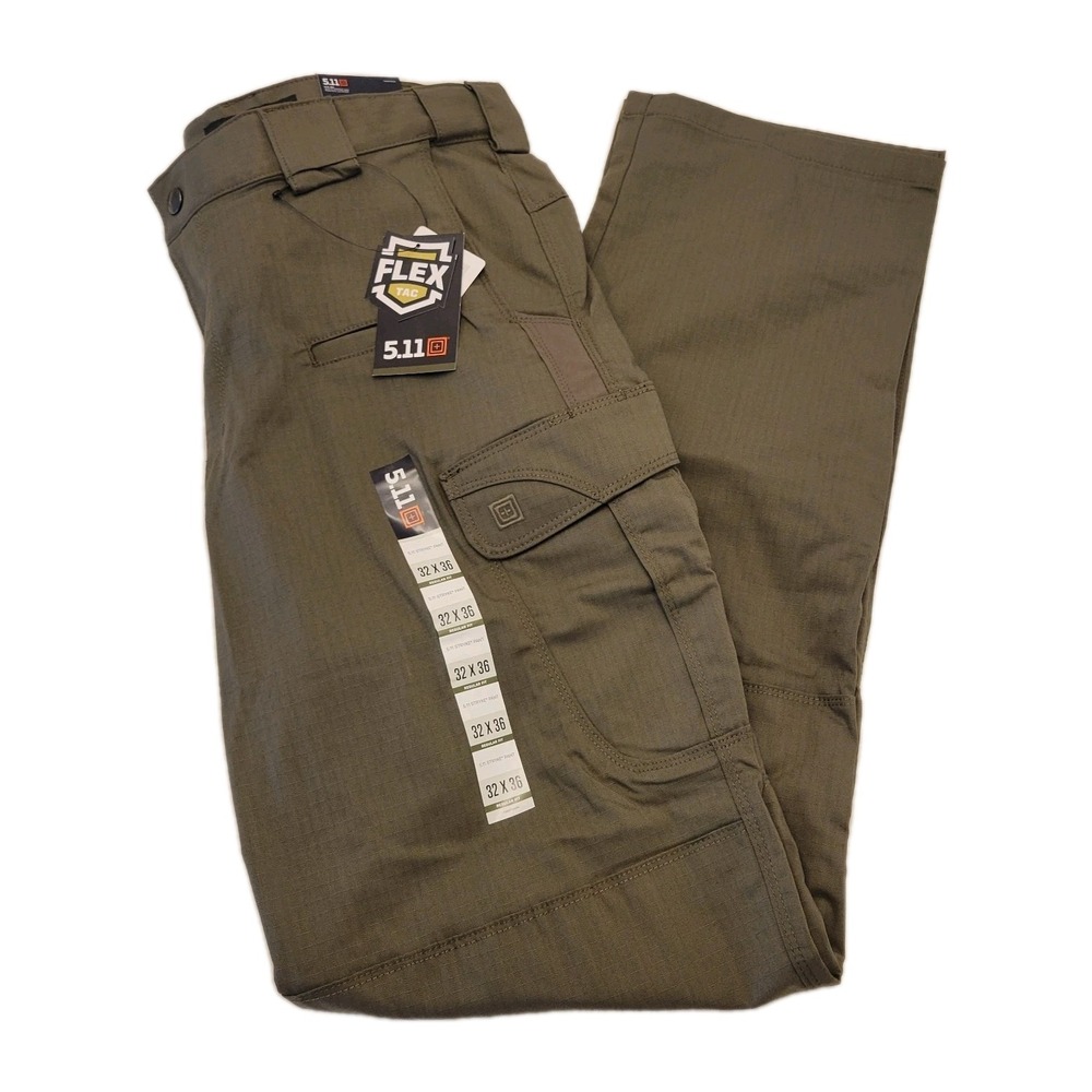 5.11 Tactical Men's Stryke Pants 74369 Ranger Green Rip Stop 32x36